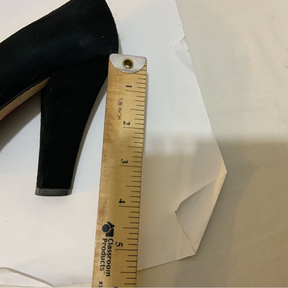 Michael Kors Collection Size 6 Pumps Heels black Suede Platform Designer Italy - Picture 8 of 8